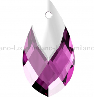 Swarovski Подвеска Капля 18мм Amethyst  Light Chrome (6565)