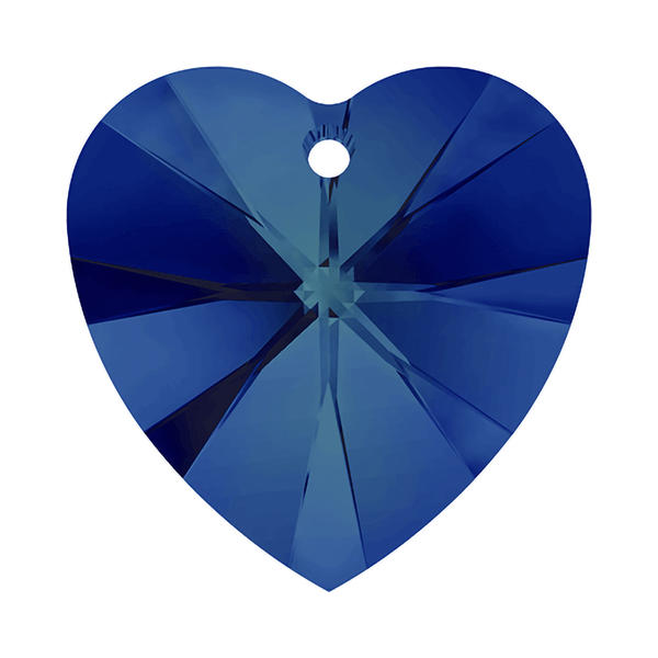 Swarovski Подвеска Сердце 10мм Crystal Bermuda Blue (6228) - milano-lux.ru