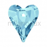 Подвеска Сердце Wild Swarovski, 17мм (арт.6240) Aquamarine