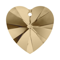 Swarovski Подвеска Сердце 14мм Crystal Golden Shadow (6228)  