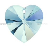 Swarovski Подвеска Сердце 14мм Aquamarine AB (6228)