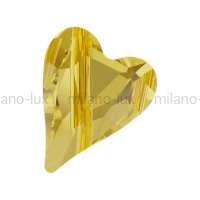 Swarovski Бусина Сердце 12мм Wild Heart (арт.5743) Light Topaz