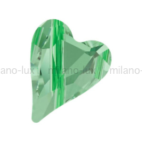 Swarovski Бусина Сердце 12мм Wild Heart (арт.5743) Peridot 