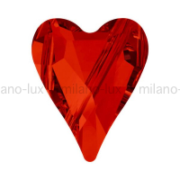 Swarovski Бусина Сердце 17мм Wild Heart (арт.5743) Crystal Red Magma V