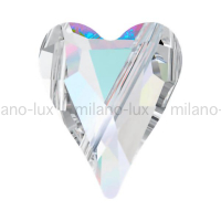 Swarovski Бусина Сердце 17мм Wild Heart (арт.5743) Crystal AB V 