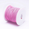 Стальной плетёный шнур с эффектом Мэмори, цвет розовый