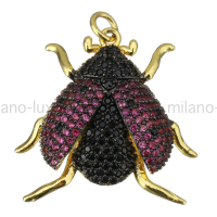 Подвеска Божья Коровка, 26мм, цвет золото