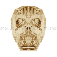 Swarovski Бусина арт. 5750 Scull, Crystal Golden Shadow 