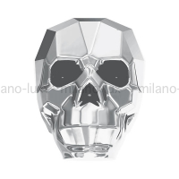 Swarovski Бусина арт. 5750 Scull, Crystal Light Chrome 