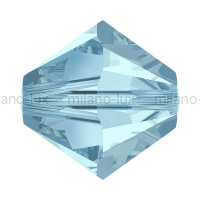 Swarovski 20 Бусин Xilion, 3мм; Aquamarine (5328)   