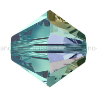 Swarovski 10 Бусин, 6мм, 5328 Blue Zircon AB