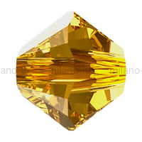 Swarovski 10 Бусин, 4мм, 5328 Golden Topaz 