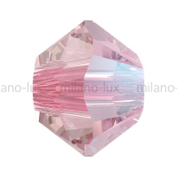 Swarovski 20 Бусин Xilion, 3мм; Light Rose Shimmer (5328)     