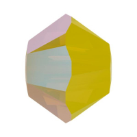 Swarovski 20 Бусин Xilion, 3мм; Yellow Opal Shimmer (5328)     