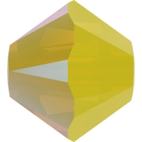 Swarovski 10 Бусин, 4мм, 5328 Yellow Opal Shimmer 