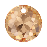 Подвеска Swarovski Круг classic Cut 8мм Light Colorado Topaz (арт.6430)