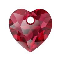 Swarovski Сердце многогранное 8мм Scarlet  (6432) 