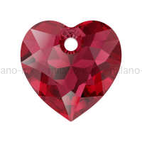 Swarovski  Сердце многогранное 10.5мм Scarlet (6432) 