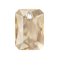 Swarovski подвеска 9мм Прямоугольник - Crystal Golden Shadow (6435) 