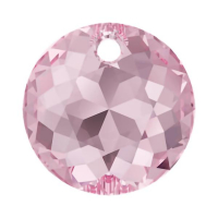 Подвеска Swarovski Круг classic Cut 8мм Light Rose (арт.6430)