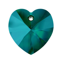 Swarovski Подвеска Сердце 14мм Emerald Shimmer (6228)  