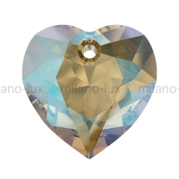 Swarovski Сердце многогранное 14.5мм  Light Colorado Topaz Shimmer  (6432) 