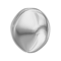 Жемчуг Swarovski барочный, плоский 10мм (арт.5842); Light Grey Pearl, 1 бусина