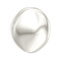 Жемчуг Swarovski барочный, плоский 10мм (арт.5842); Crystal White Pearl, 1 бусина