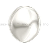 Жемчуг Swarovski барочный, плоский 10мм (арт.5842); Crystal White Pearl, 1 бусина