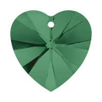 Swarovski Подвеска Сердце 14мм Emerald (6228)  