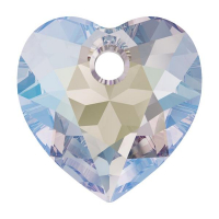 Swarovski Сердце многогранное 8мм Crystal Shimmer (6432) 