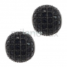 Шар чёрный с чёрными Фианитами, 10мм