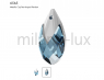 Swarovski Подвеска Капля 22мм Aquamarine Light Chrome (6565)