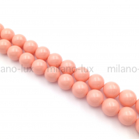 Swarovski 10 бусин Crystal Pink Coral Pearl 