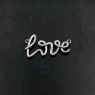 Коннектор контур Любовь (love); цвет платина