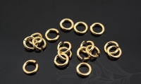 Соединительные колечки круглые, 3*0.5мм; золото; 2 грамма