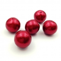 Бусина Cotton Pearl (Red) шар 