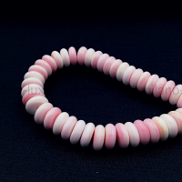 1 Бусина из Розовой раковины, 5*12мм; форма рондель