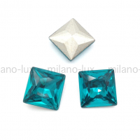 Кристалл Квадрат 10мм Blue Zircone