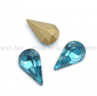 Кристалл Капля 6*10мм Aquamarine