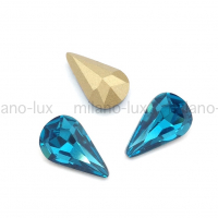 Кристалл Капля 8*13мм Blue Zircone