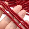 Рондель "Майорка" 4.5*3мм, цвет Deep RED; нить 40см