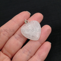 Подвеска Сердце Горный Хрусталь