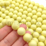 Бусины Майорка шар 14мм, цвет Pastel Yellow; 10 бусин