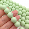 Бусины Майорка шар 14мм, цвет Pastel Green; 10 бусин