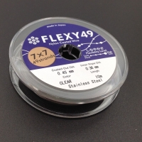 0.45мм - КАТУШКА Flexy49  -Ювелирный Тросик, 49 струн/толщина 0,45мм, цвет платина; 10 метров