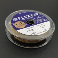 0.36мм - КАТУШКА Flexy49  -Ювелирный Тросик, 49 струн/толщина 0.36мм, цвет золото; 10 метров