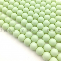 Бусины Майорка шар 8мм, цвет Pastel Green; нить 39см