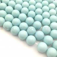 Бусины Майорка шар 14мм, цвет Pastel Blue; 10 бусин