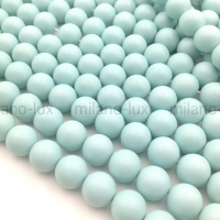 Бусины Майорка шар 12мм, цвет Pastel Blue; нить 39см